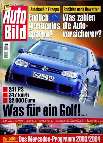 Deckblatt Auto Bild (32/2002)